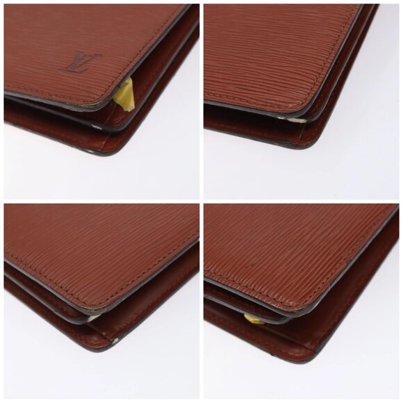 LOUIS VUITTON Epi Capuchin Shoulder Bag Brown M52343 LV Auth 132874 - Picture 15 of 16